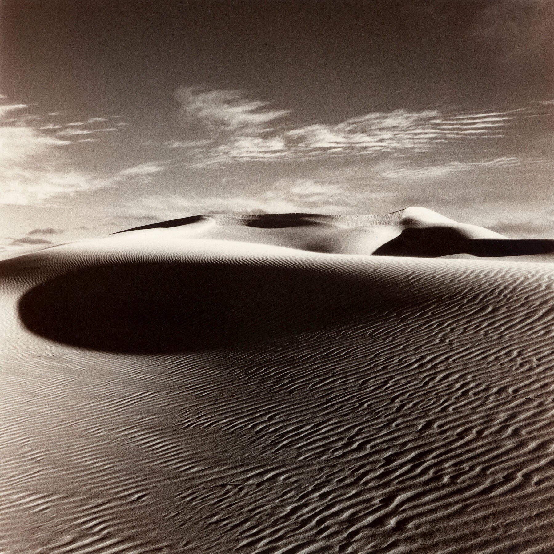 Limited edition black and white landscape photography prints by Paul O'Connor - Sand Dunes 3, Eucla, the easternmost locality in Western Australia